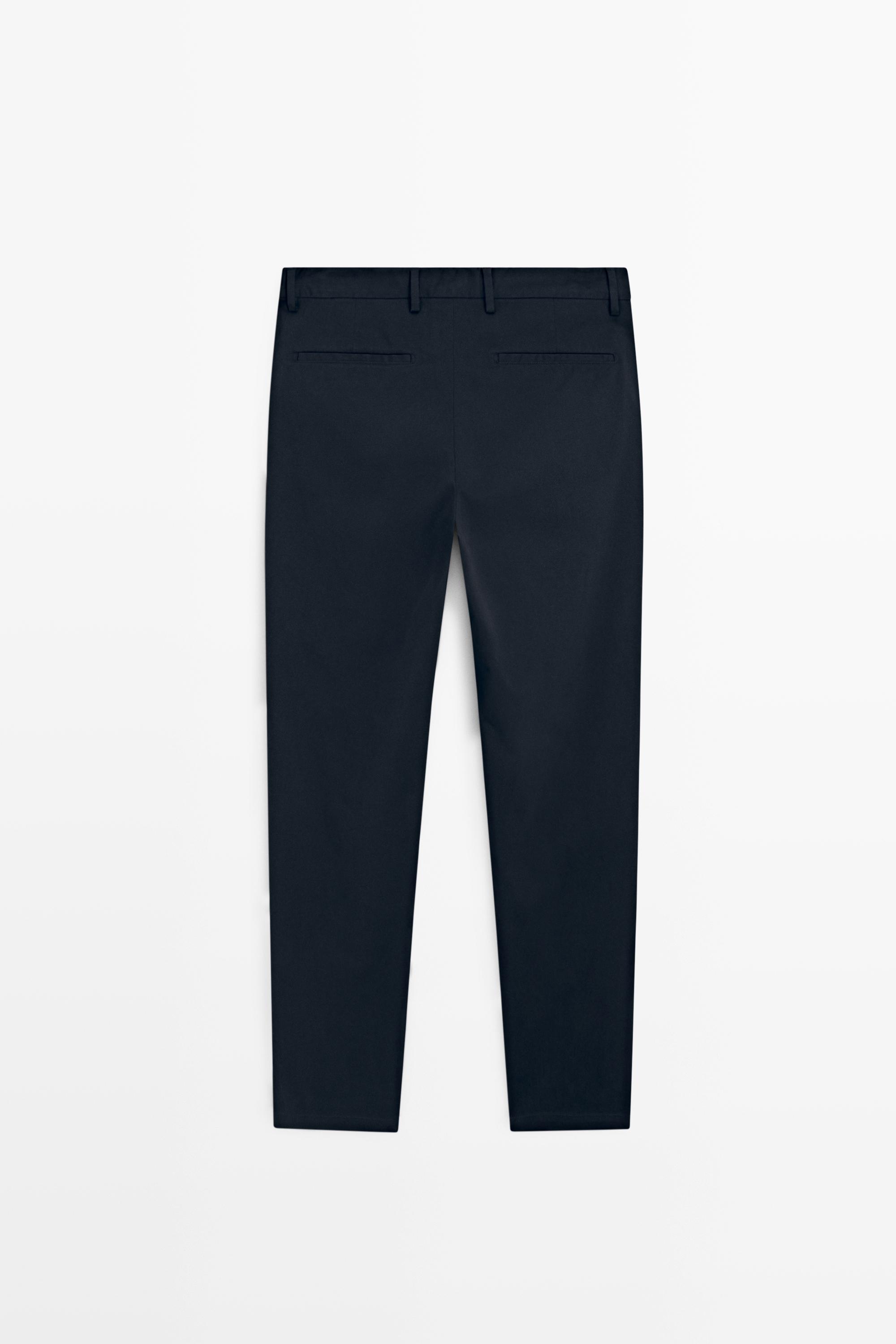 Pantalon slim en coton